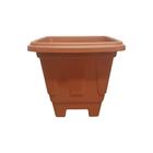 Vaso Plástico Quadrado de Flores Jardim Plantas 6,4L Color - Ariplas