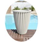 Vaso Polietileno Alt 46cm Cone Planta Jardim Varanda Cores