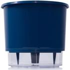 Vaso Raiz Auto Irrigável 16x14 Azul Escuro Cultivar Plantas