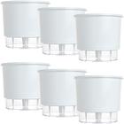 Vaso Raiz Autoirrigavel Médio 16x14 N3 Branco Flores Kit 6pc