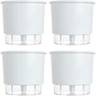 Vaso Raiz Autoirrigavel N4 21x18 Branco Anti Dengue 4 Peças