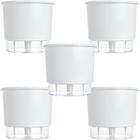 Vaso Raiz Autoirrigavel N4 21X18 Branco Anti Dengue 5 Peças