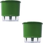 Vaso Raiz Autoirrigavel N4 21x18 Verde Esc Anti Dengue 2 Pcs