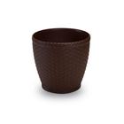 Vaso Rattan Mini (1,8L) Coffee INJEPLASTEC