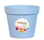 Vaso Redondo Floratta em Plástico Azul Claro Nº33 16,5L 33x28,7cm - Rischioto