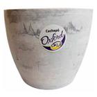 Vaso Redondo Oxford (11X10) Branco Carrara OKLA