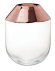 Vaso Rose Gold em Vidro 9376 Mart