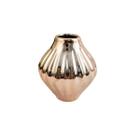 Vaso Rose Gold Mini Risque 10X8Cm Vasinho Decoração Cerâmica