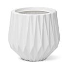 Vaso Terraza Origami Redondo Branco - 22 - Nutriplan Jardins