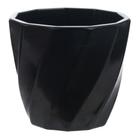 Vaso Torcido Decorativo Preto 8,5x9,5 cm - D'Rossi - DRossi