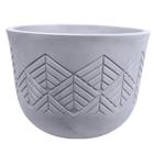 Vaso Tribo Redondo 33 (11L) Cor Cimento Queimado JAPI