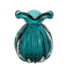 Vaso Trouxinha de Murano São Marcos - Cristal Esmeralda 18cm