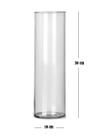 Vaso Tubo de Vidro Cilíndrico Transparente para Decoração Arranjos Florais Tam. 10x30 cm