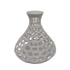 Vaso Vado Impressão 3D Decorativo Sala 13 Cm Branco