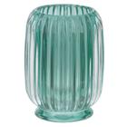 Vaso Verde De Vidro 12X6,5Cm - Florarte