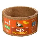 Vaso Xaxim Fibra De Coco Nutricoco Nº02 P/Plantas Pequeno