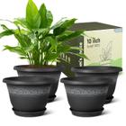 Vasos para plantas Goproauto 25 cm com orifício de drenagem leve x4