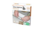 Veda frestas adesivo 7x9mm transparente 6m comfortdoor