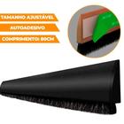 Veda Porta Escova AutoAdesivo Preto 80cm Prático - ComfortDoor