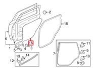 Vedador Forro Interno Porta Traseira Outlander Sport Original Direito 7265A225