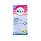 Veet Folhas de Cera Fria Corporal Peles Delicadas