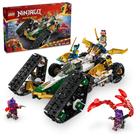 Veículo combinado de brinquedo LEGO NINJAGO Ninja Team com 6 minifiguras