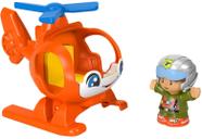 Veículo de brinquedo Fisher-Price Little People Helicóptero com boneco