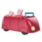 Veículo Roda Livre Peppa Pig com Som - Carro Vermelho da Peppa e sua família - Hasbro