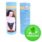 Vela 7 dias votiva Santa Dulce dos pobres azul 2 unidades