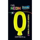 Vela Amarelo Neon - 01 Unidade - Festcolor