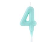Vela Aniversário Número Candy Colors Tom Pastel Verde 1 Unidade - Plac