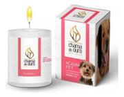 Vela Aromática Acalma Pet Para Cães E Gatos Floral 60g - Chama De Ouro