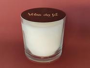 Vela Aromática Perfumada Branca Copo 265ml Com Aroma De Mel - Velas da Jú