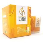 Vela Aromática Perfumada Decorativa Mel Flor de Laranjeira - Chama de Ouro