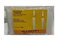 Vela Brilho Parve Kosher Numero 3 Pacote (1 Kg)