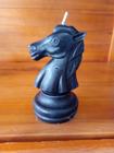 Vela modelo escultura peça de xadrez cavalo, cor preta- mart - Velas e  Acessórios - Magazine Luiza