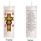 Vela Círio Pascal Da Família Cordeiro Branco - Encanto velas decorativa