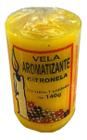 Vela Citronela Aromática Amarela 140G Natural Perfumada