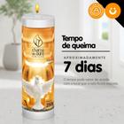 Vela De 7 Dias Oração Religiosa Premium Espírito Santo - Chama de Ouro