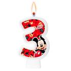 Vela De Aniversário Numeral Mickey Mouse Disney N 3 - Regina