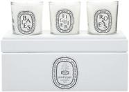 Vela Diptyque Votive Trio-Baies, Figuier, Roses 70g 3 ct