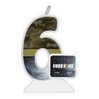 Vela - Free Fire N 6 - 1 unidade - Festcolor - Rizzo