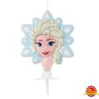 Vela Frozen Elsa para Festas Silver Festas