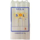 Vela Palito Branca N 3 - 15 G - Velas Sol