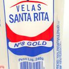 Vela Palito Nr 8 240g Gold Parafina Pura Diversos Tipos