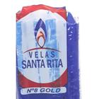 Vela Palito Nr 8 240g Gold Parafina Pura Diversos Tipos