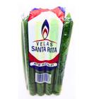 Vela Palito Nr 8 Verde 165g Parafina Pura - Santa Rita