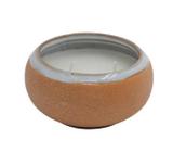 Vela perfumada sand base ceramica cinza 8,6x4,8cm