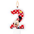 Vela Red Minnie Mouse Disney - Número Bolo Aniversário