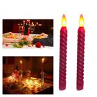 Velas Led Kit 2 Decorativa Castiçal Romantica